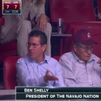 Redskins Owner Daniel Snyder With Navajo Nation Chairman Ben Shelly