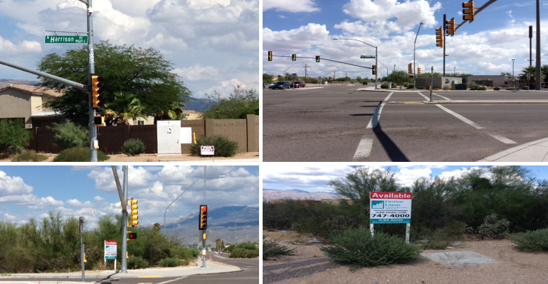 Photos taken July 19, 2015 of corner referred to in Star articles