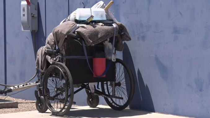 wheelchair, homeless