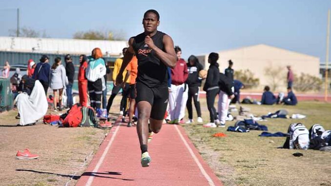 long jump athlete