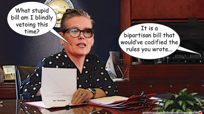 katie hobbs vetoes her own policy katie hobbs comic
