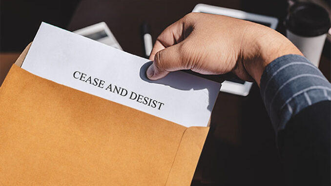 cease and desist